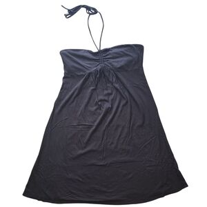 American Eagle Black Halter Sundress Women’s Large Y2K Strapless